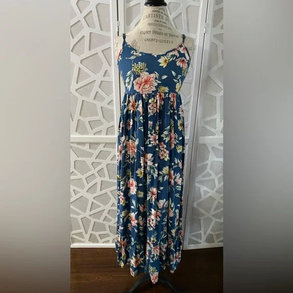 brick red maxi dress The Best Possible Way Brick Red Floral Print Cotton Maxi Dress